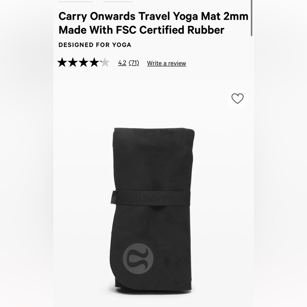 Lululemon Carry Onwards Mat BRAND NEW